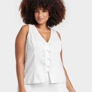 a new day White Tank Top